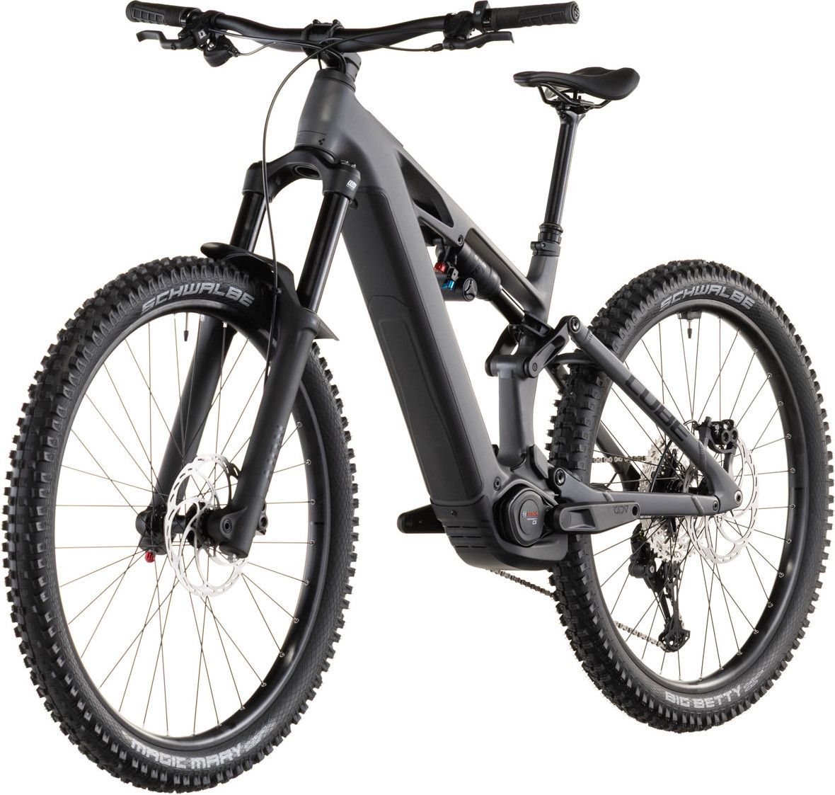 VTT Électrique Tout-Suspendu Cube Stereo Hybrid One77 HPC Race 800 12V 800 Wh Bosch 120 Nm 29''/27.5'' Gris Iron 2026