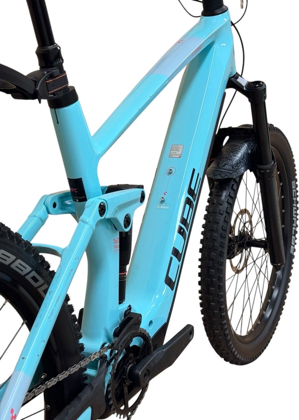 produit reconditionné . Cube Stereo Hybrid 160 HPC Race 750 Shimano Deore 2024 . VTT électrique . Cube . très bon état