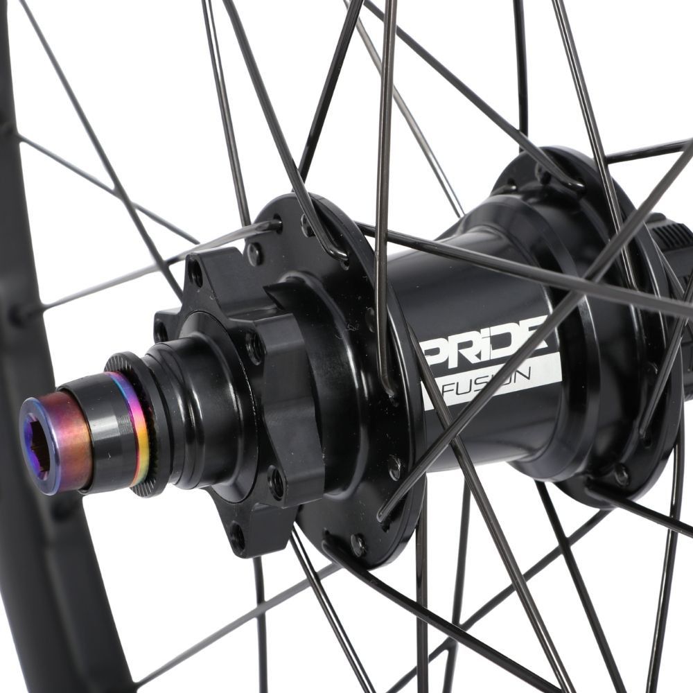 Paire de Roues Carbone Wave Expert 20 Pride Fusion Disc 10mm Noir Mat