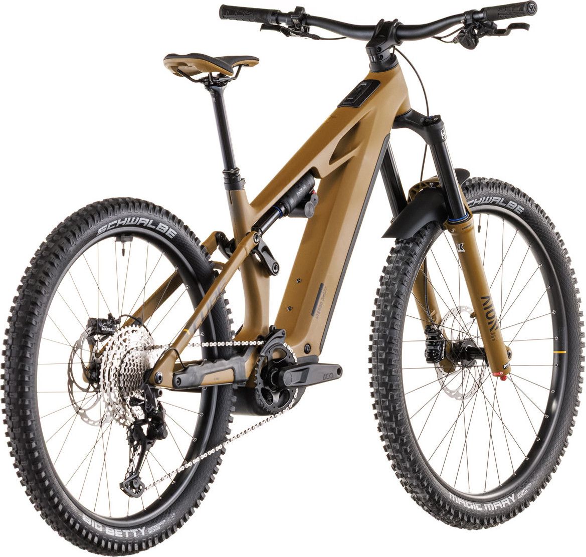 VTT Électrique Tout-Suspendu Cube Stereo Hybrid One77 HPC Race 800 12V 800 Wh Bosch 120 Nm 29''/27.5'' Vert Willow 2026