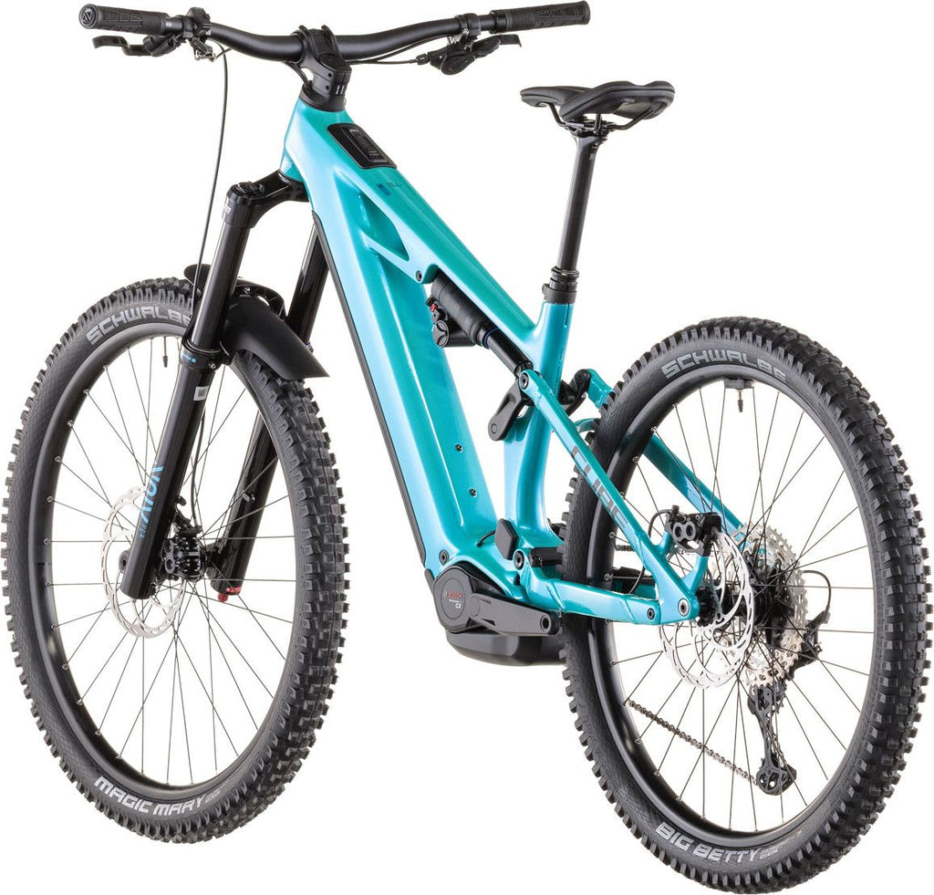 VTT Électrique Tout-Suspendu Cube Stereo Hybrid One77 HPC Race 800 12V 800 Wh Bosch 120 Nm 29''/27.5'' Bleu Swimming Pool 2026