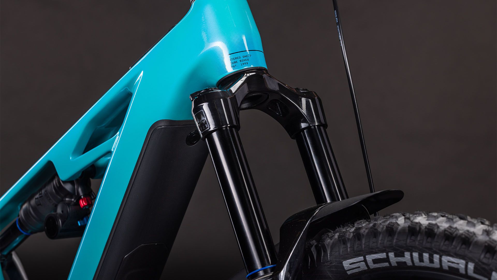 VTT Électrique Tout-Suspendu Cube Stereo Hybrid One77 HPC Race 800 12V 800 Wh Bosch 120 Nm 29''/27.5'' Bleu Swimming Pool 2026
