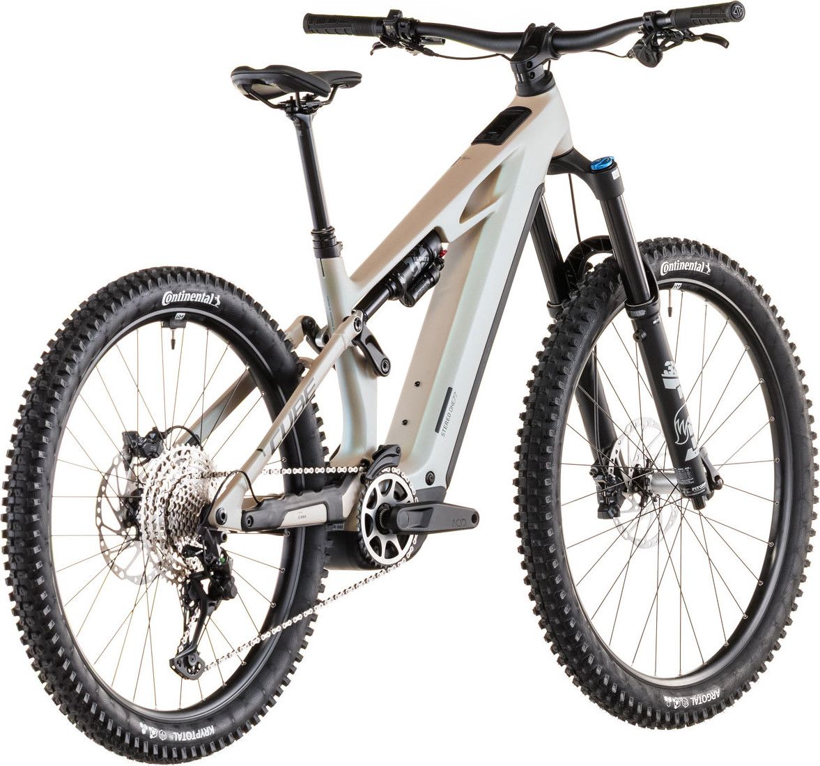 VTT Électrique Tout-Suspendu Cube Stereo Hybrid One77 HPC SLX 800 12V 800 Wh Bosch 120 Nm 29''/27.5'' Beige Glint Sand 2026