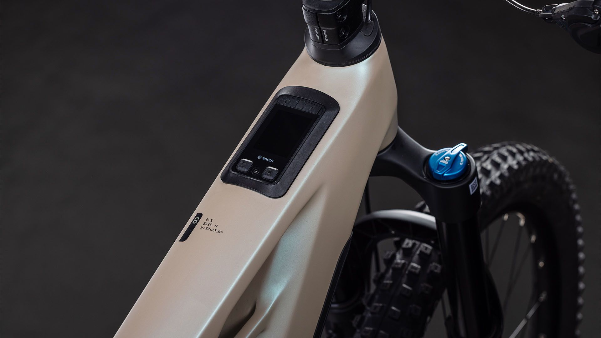 VTT Électrique Tout-Suspendu Cube Stereo Hybrid One77 HPC SLX 800 12V 800 Wh Bosch 120 Nm 29''/27.5'' Beige Glint Sand 2026