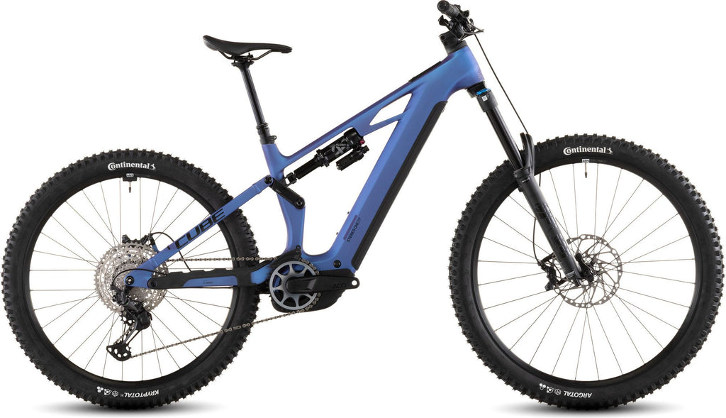 VTT Électrique Tout-Suspendu Cube Stereo Hybrid One77 HPC SLX 800 12V 800 Wh Bosch 120 Nm 29''/27.5'' Bleu Iris Violet 2026