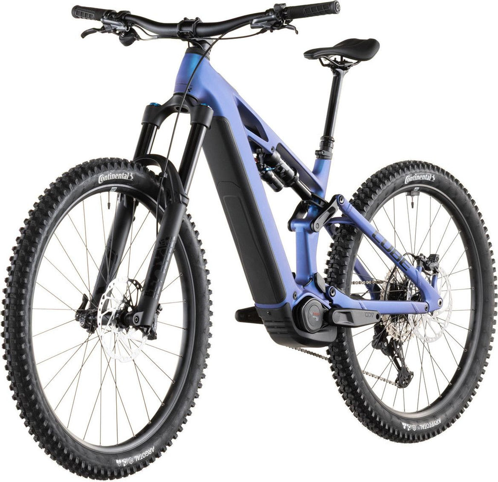 VTT Électrique Tout-Suspendu Cube Stereo Hybrid One77 HPC SLX 800 12V 800 Wh Bosch 120 Nm 29''/27.5'' Bleu Iris Violet 2026