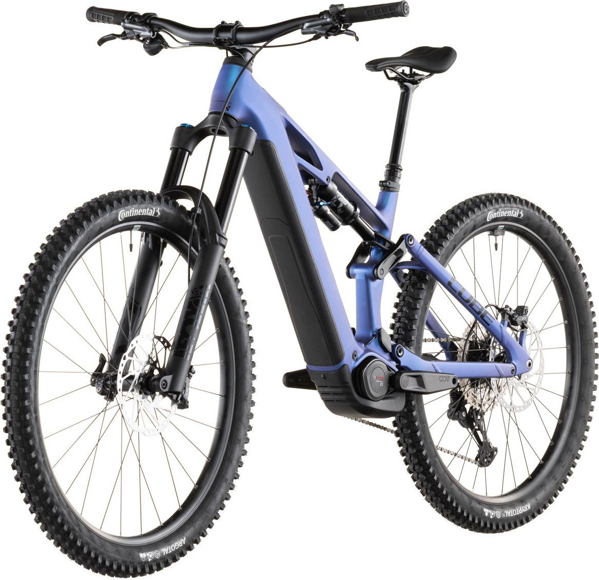 VTT Électrique Tout-Suspendu Cube Stereo Hybrid One77 HPC SLX 800 12V 800 Wh Bosch 120 Nm 29''/27.5'' Bleu Iris Violet 2026
