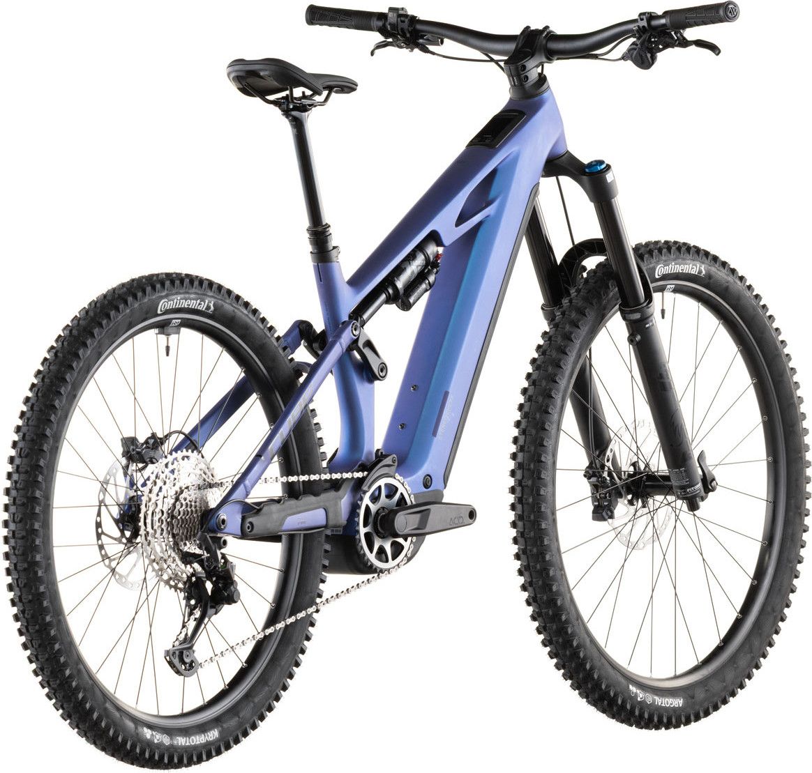 VTT Électrique Tout-Suspendu Cube Stereo Hybrid One77 HPC SLX 800 12V 800 Wh Bosch 120 Nm 29''/27.5'' Bleu Iris Violet 2026