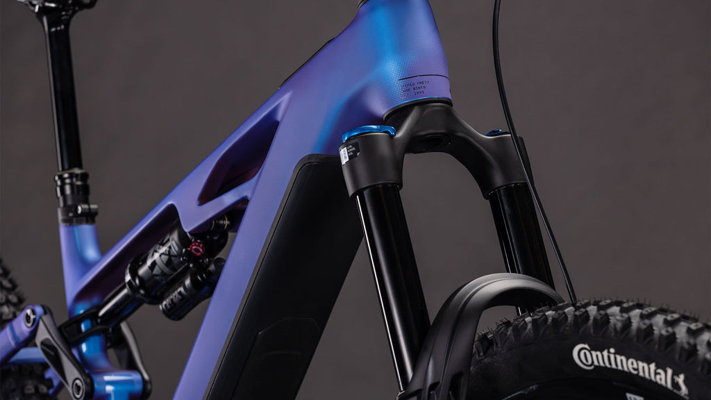 VTT Électrique Tout-Suspendu Cube Stereo Hybrid One77 HPC SLX 800 12V 800 Wh Bosch 120 Nm 29''/27.5'' Bleu Iris Violet 2026
