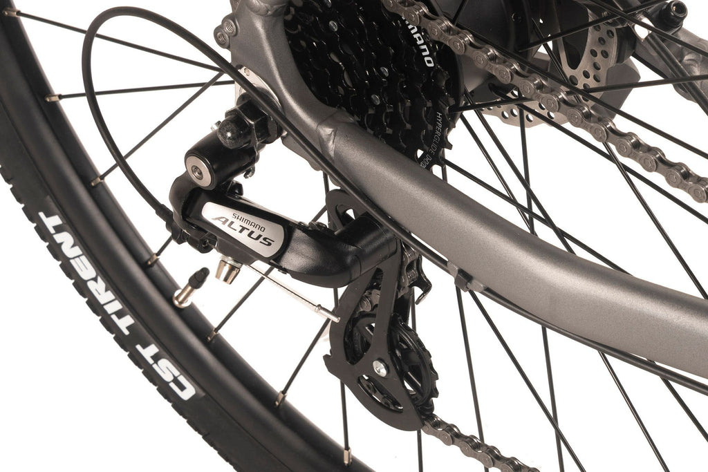 Vélo de ville électrique Adore 28 aluminium urban bike Ubr-770 moteur arrière 35nm / 9,8Ah gris mat