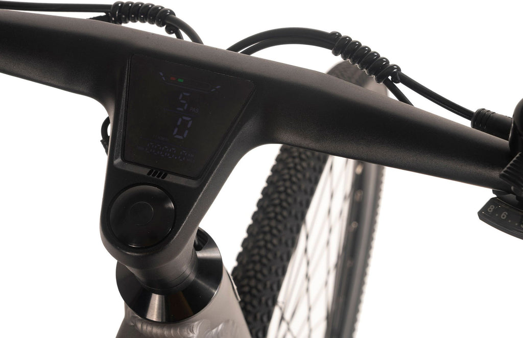 Vélo de ville électrique Adore 28 aluminium urban bike Ubr-770 moteur arrière 35nm / 9,8Ah gris mat