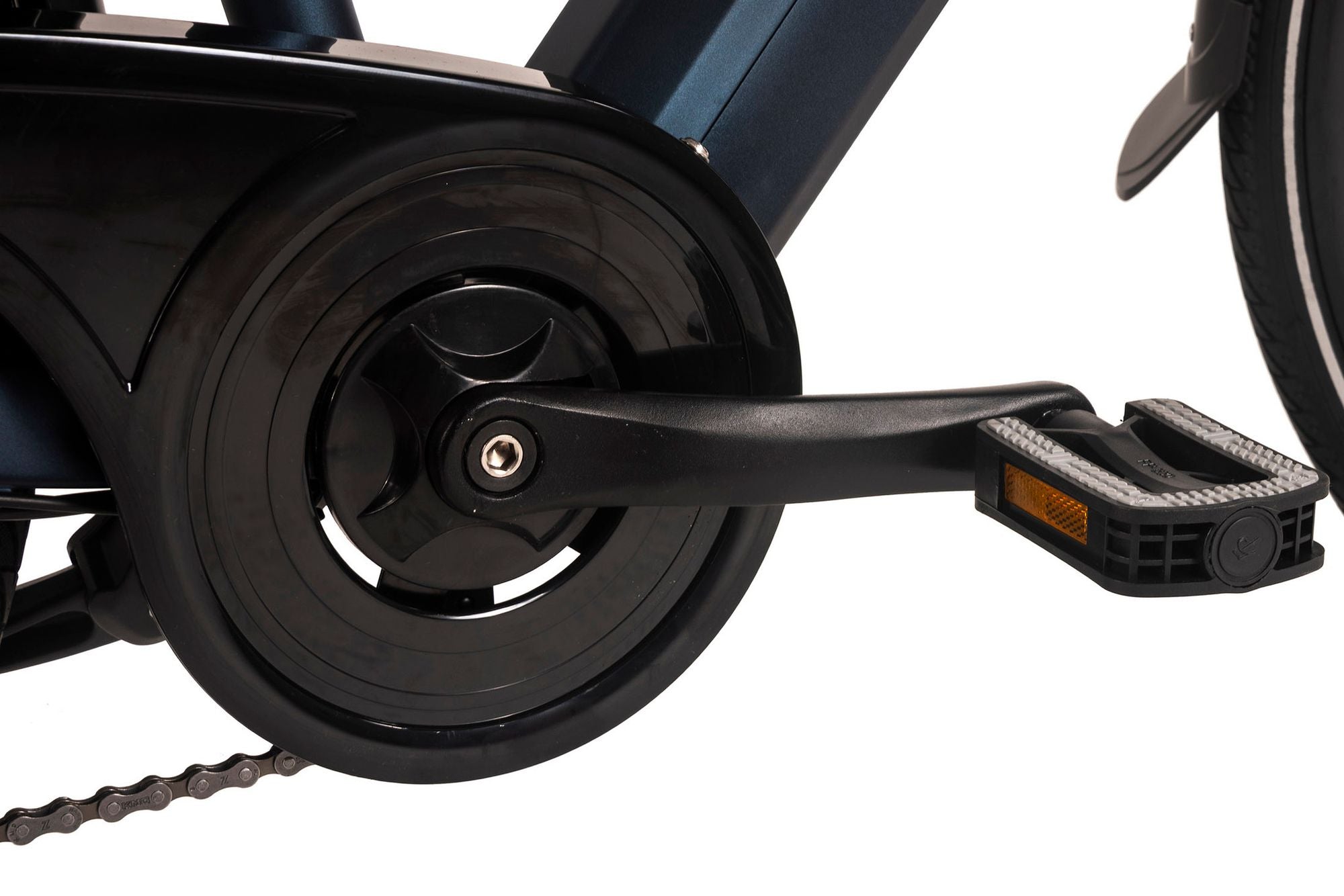 Vélo de ville électrique Adore 28 aluminium citybike Cv-190 moteur arrière 50nm / 15Ah deep blue mat