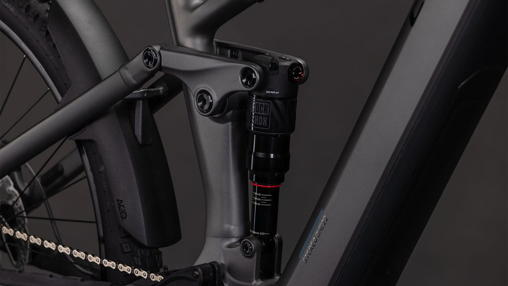 VTT Électrique Tout-Suspendu Cube Stereo Hybrid One22 Race 800 12V 800 Wh Bosch 120 Nm 29'' Gris Slab 2026