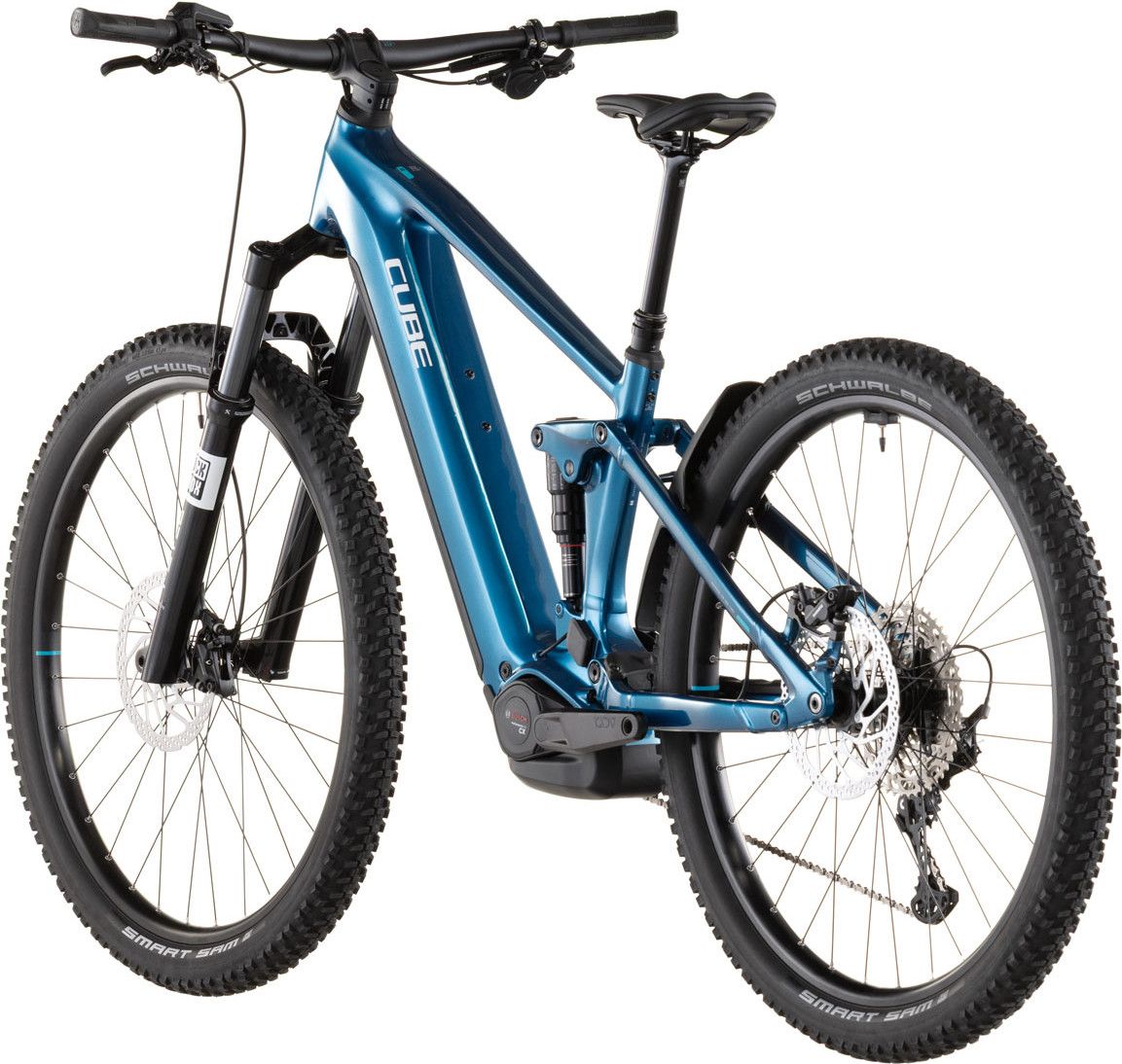 VTT Électrique Tout-Suspendu Cube Stereo Hybrid One22 Race 800 12V 800 Wh Bosch 120 Nm 29'' Bleu Electric 2026
