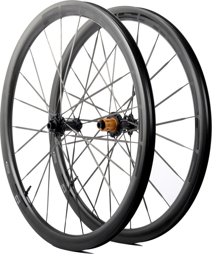 Paire de roues Progress Orbit 380 | 12x100/12x142 mm | Center Lock | Rayon Carbone