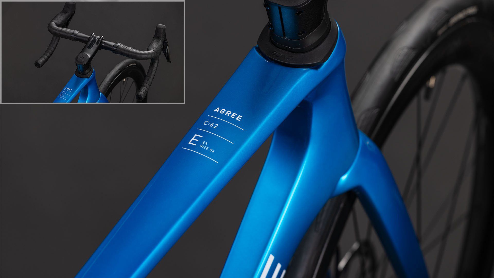 Vélo de Route Cube Agree C:62 EX Sram Rival AXS 12V 700 mm Bleu Topas 2026