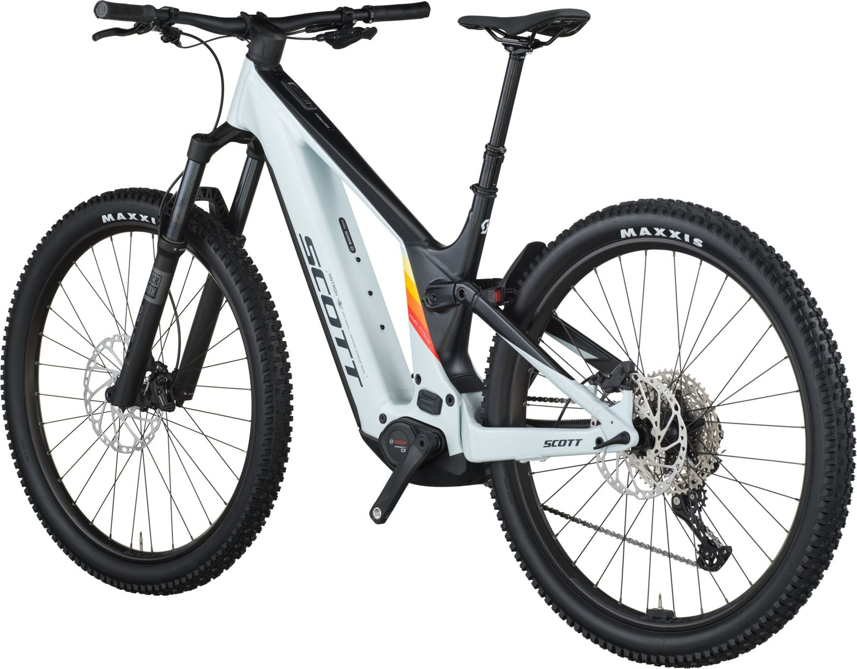 VTT Électrique Tout-Suspendu Scott Patron 930 12V 800Wh Bosch 120 Nm 29'' Blanc 2026