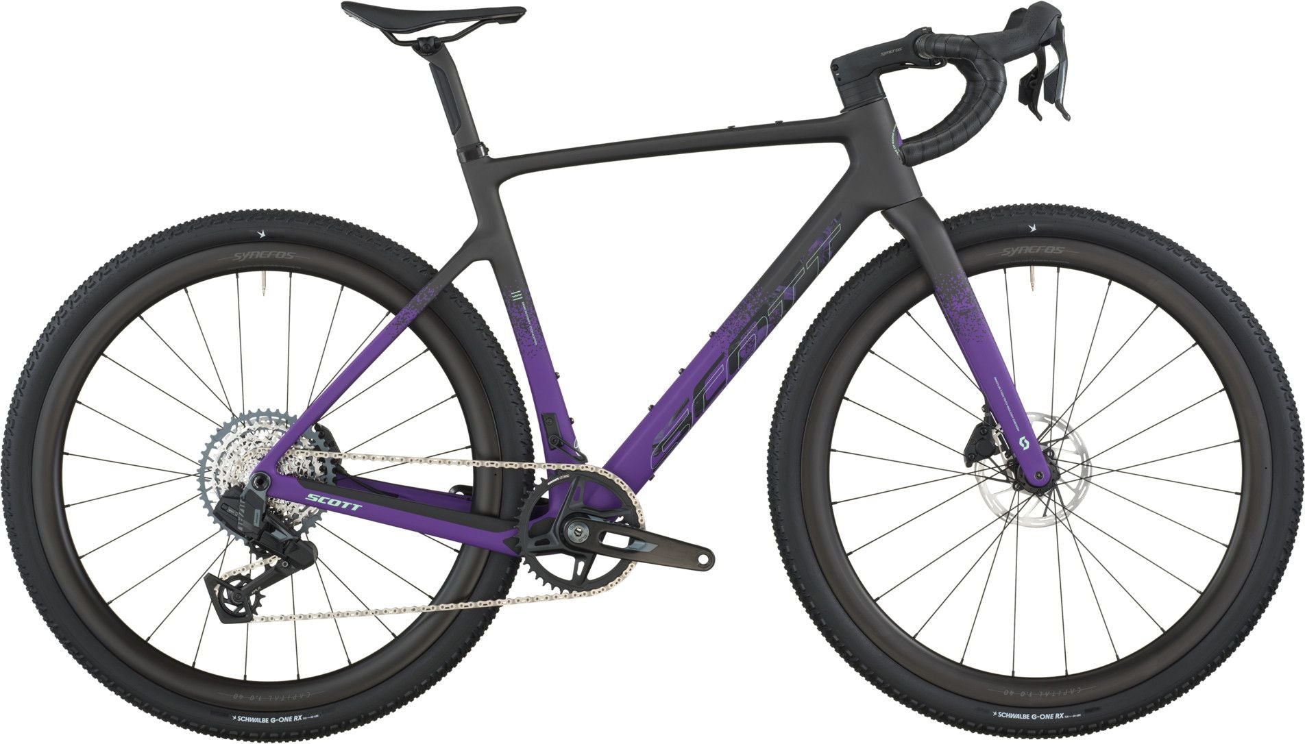 Vélo de Gravel Scott Addict Gravel 20 Sram Rival XPLR AXS 13V 700 mm Noir/Violet 2026