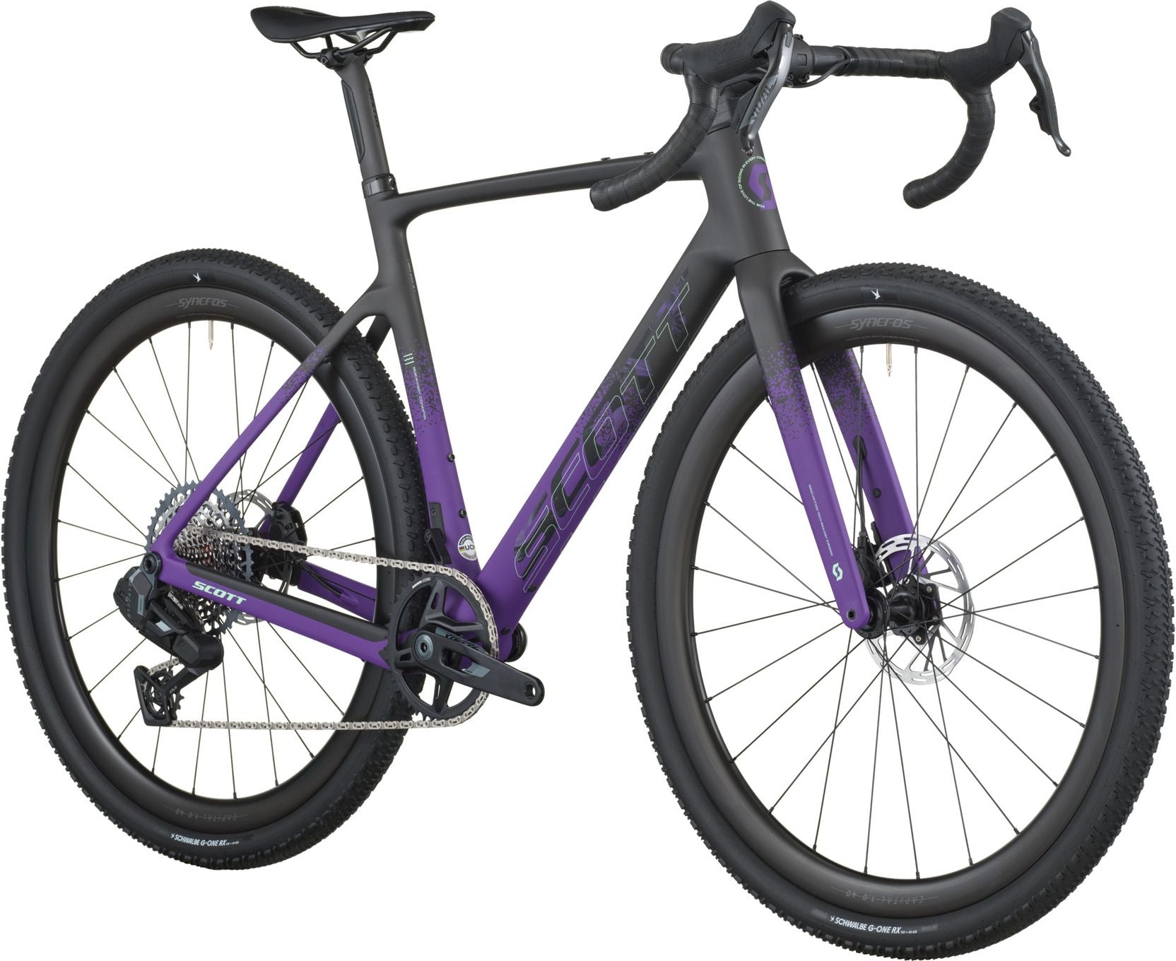 Vélo de Gravel Scott Addict Gravel 20 Sram Rival XPLR AXS 13V 700 mm Noir/Violet 2026