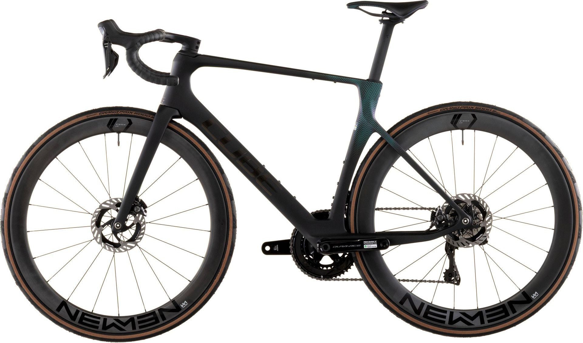 Vélo de Route Cube Agree C:62 SLT Shimano Dura-Ace Di2 12V 700 mm Noir Vert Irisé 2026