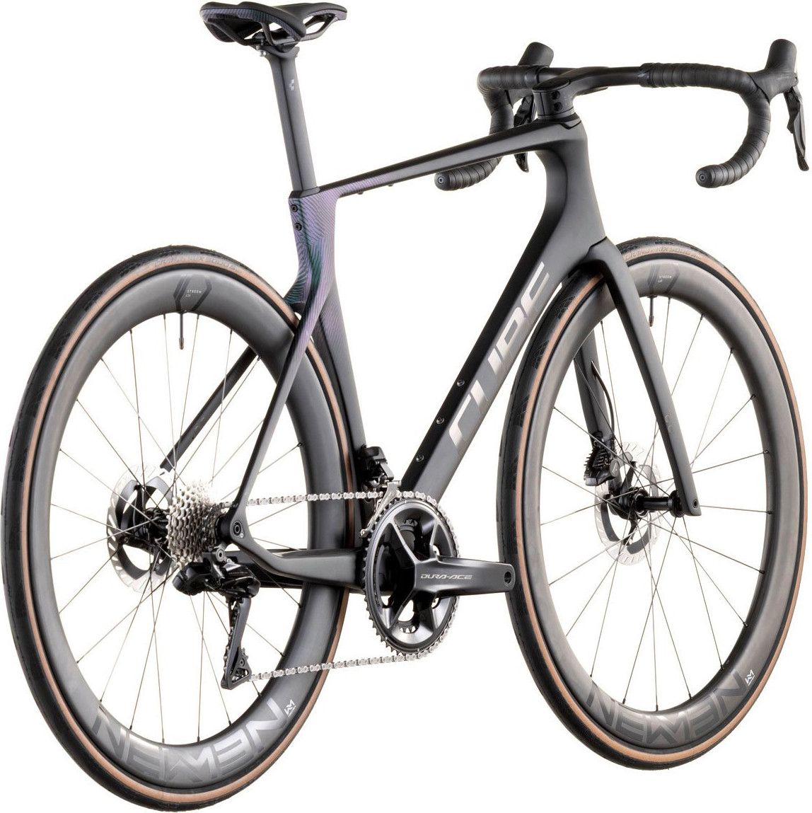 Vélo de Route Cube Agree C:62 SLT Shimano Dura-Ace Di2 12V 700 mm Noir Vert Irisé 2026