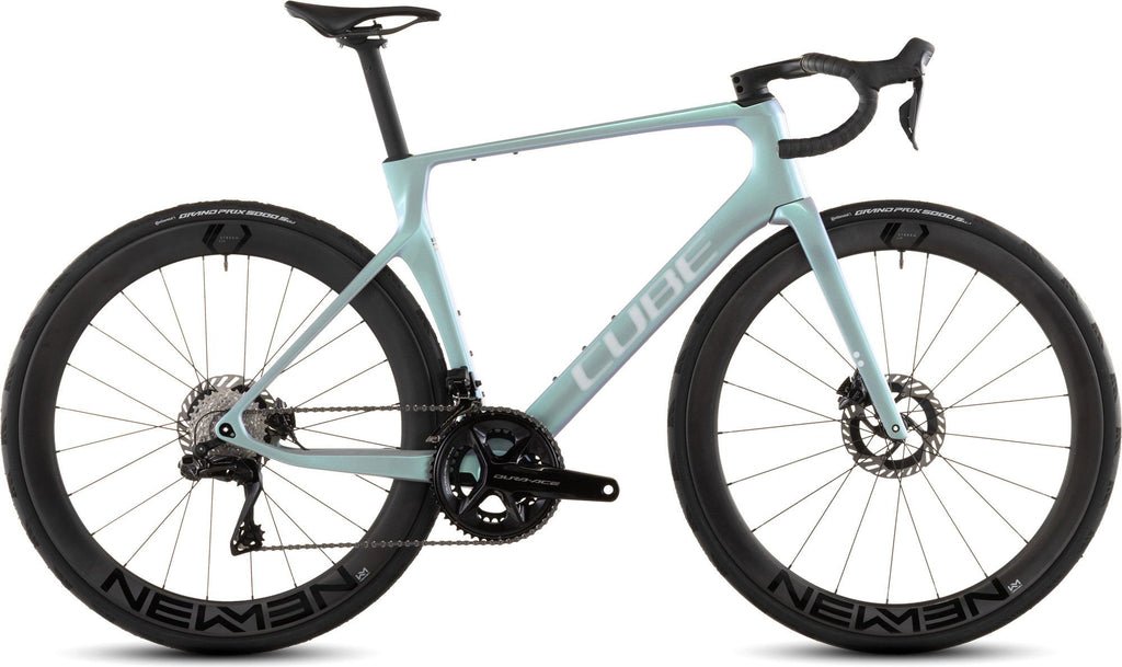 Vélo de Route Cube Agree C:62 SLT Shimano Dura-Ace Di2 12V 700 mm Vert Bleu Fusion 2026