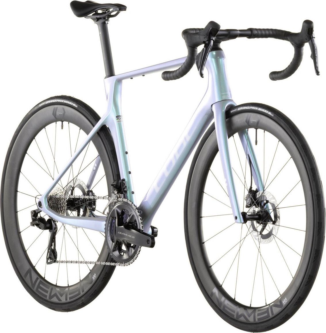 Vélo de Route Cube Agree C:62 SLT Shimano Dura-Ace Di2 12V 700 mm Vert Bleu Fusion 2026