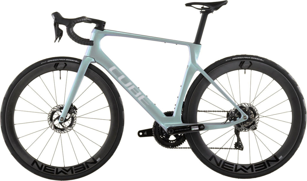 Vélo de Route Cube Agree C:62 SLT Shimano Dura-Ace Di2 12V 700 mm Vert Bleu Fusion 2026