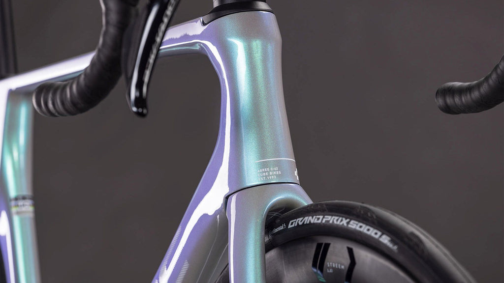 Vélo de Route Cube Agree C:62 SLT Shimano Dura-Ace Di2 12V 700 mm Vert Bleu Fusion 2026
