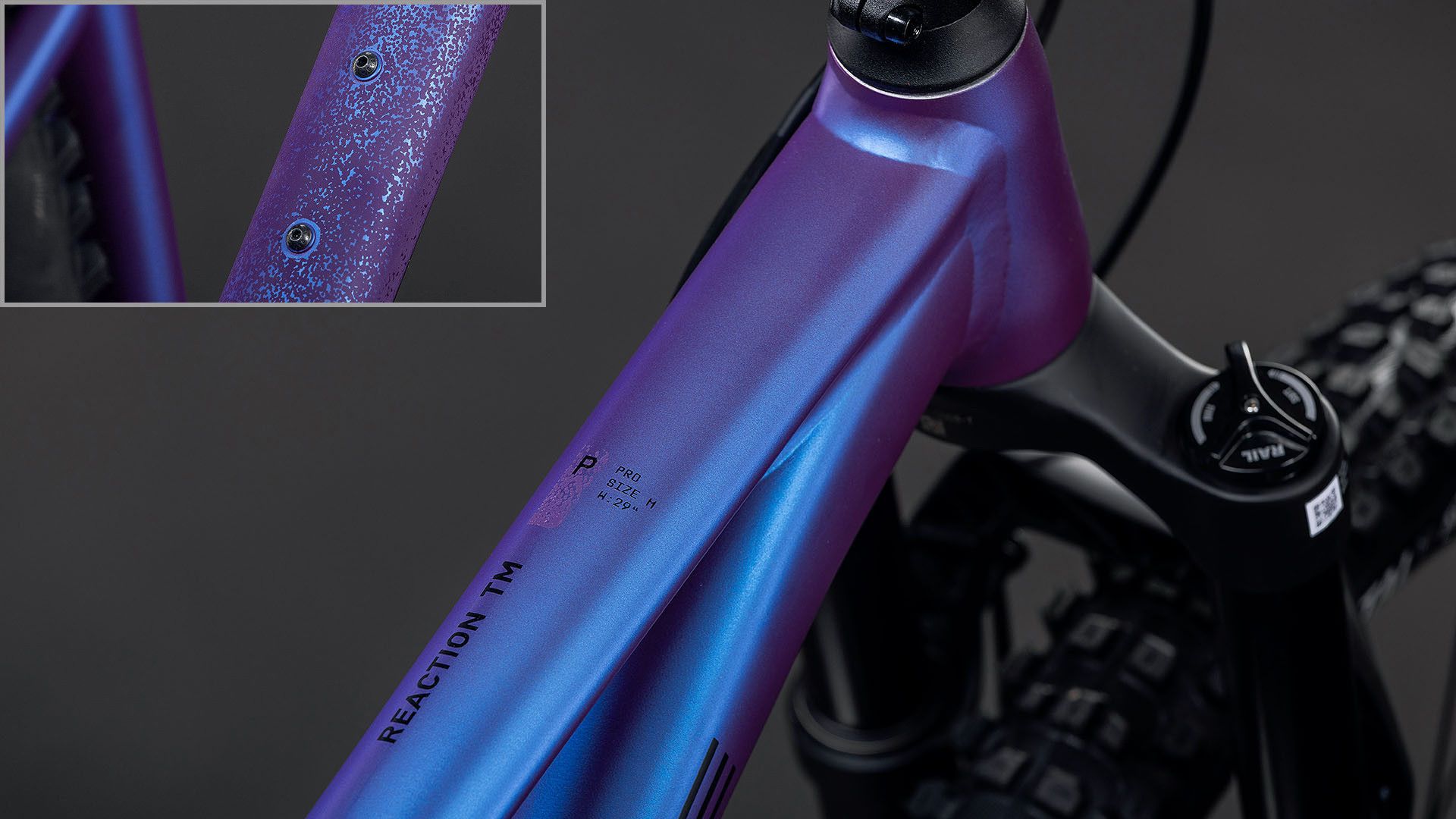 VTT Semi-Rigide Cube Reaction TM Pro Shimano 12V 29'' Bleu Violet 2026