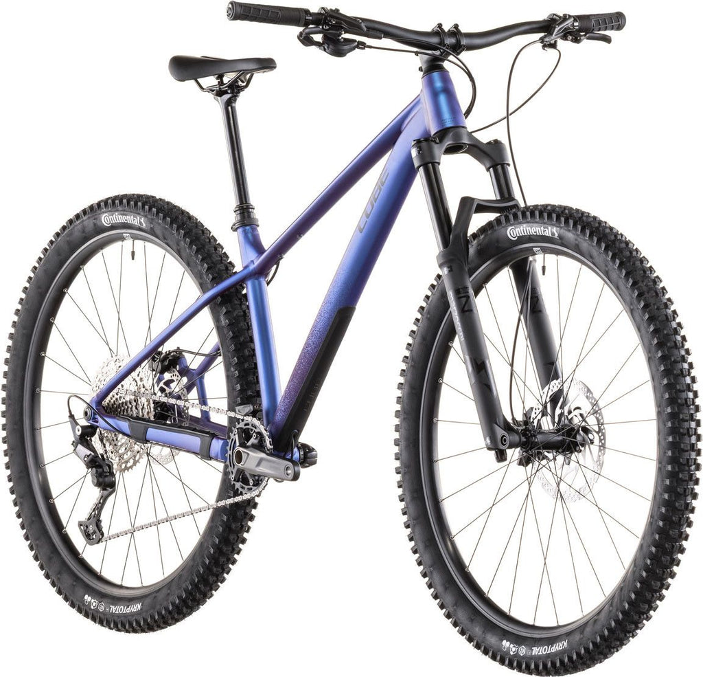 VTT Semi-Rigide Cube Reaction TM Pro Shimano 12V 27.5'' Bleu Violet 2026