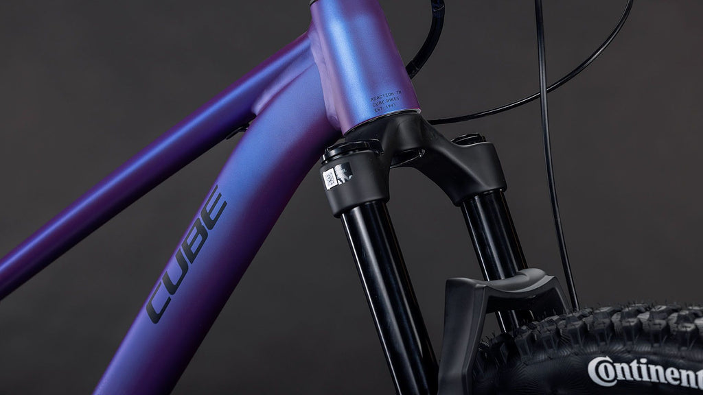 VTT Semi-Rigide Cube Reaction TM Pro Shimano 12V 27.5'' Bleu Violet 2026