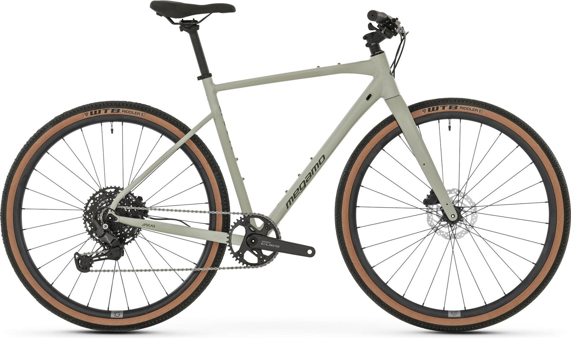 Vélo de Gravel Megamo Jakar Flat-Bar Shimano Cues 10V 700mm Vert Sauge 2026