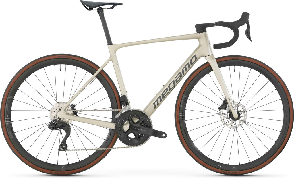 Vélo de Route Megamo Raise 15 Shimano 105 Di2 12V 700 mm Beige 2026