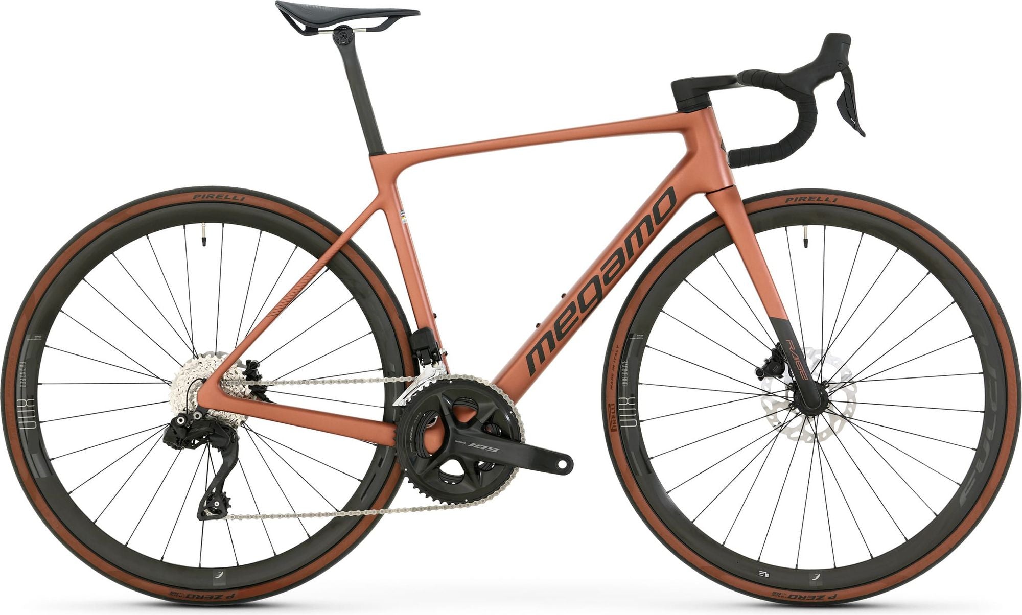 Vélo de Route Megamo Raise 15 Shimano 105 Di2 12V 700 mm Marron 2026