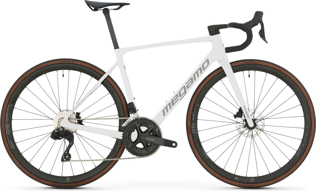 Vélo de Route Megamo Raise 15 Shimano 105 Di2 12V 700 mm Blanc 2026