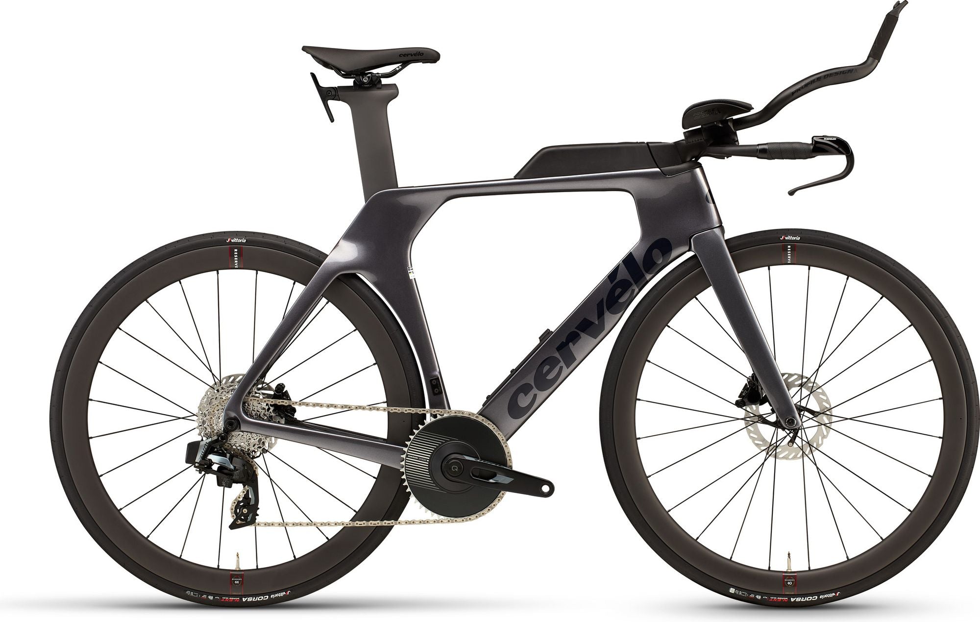 Vélo de Triathlon Cervélo P-Series Sram Rival AXS 12V 700 mm Gris