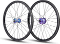 Paire de Roues Carbone Expert Pride Wave Matrix Splash 10mm Bleu Violet