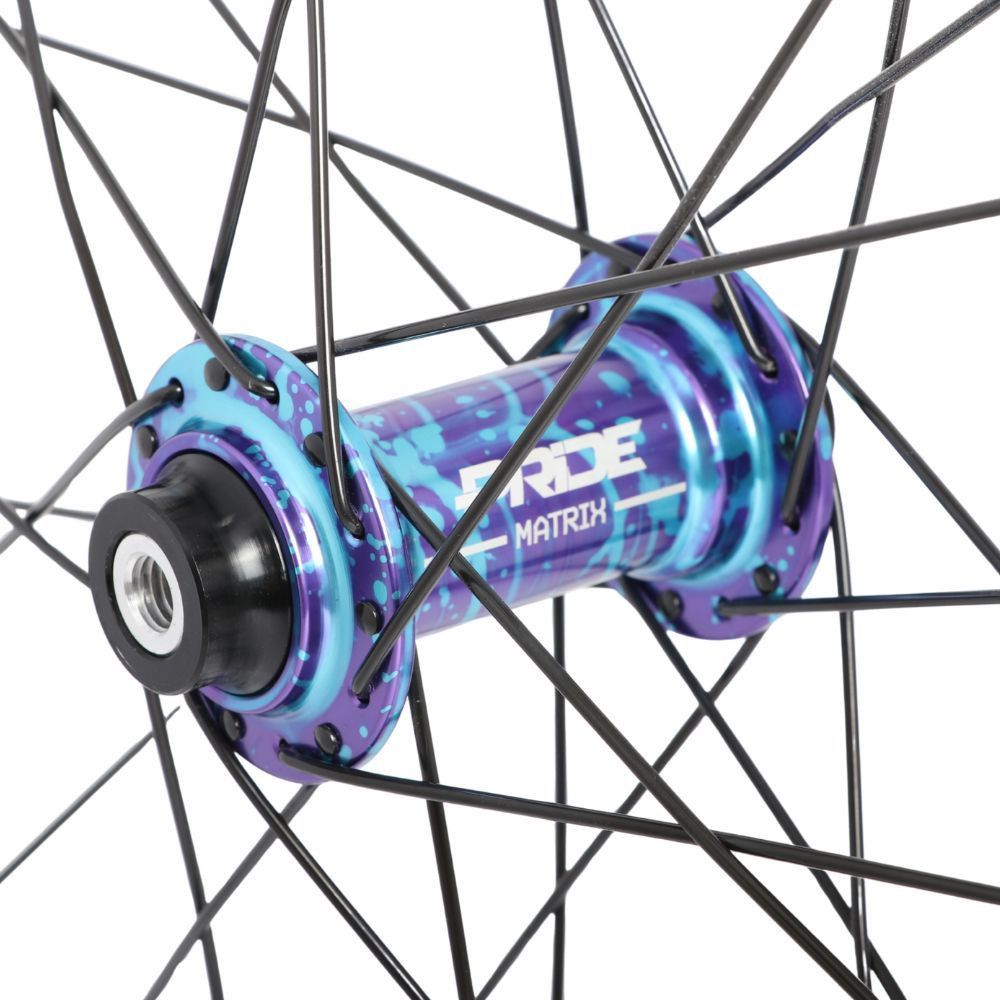 Paire de Roues Carbone Expert Pride Wave Matrix Splash 10mm Bleu Violet