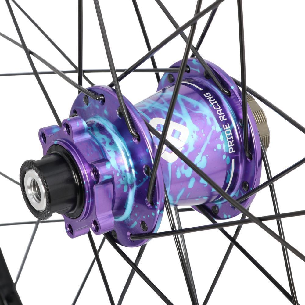 Paire de Roues Carbone Expert Pride Wave Matrix Splash 10mm Bleu Violet