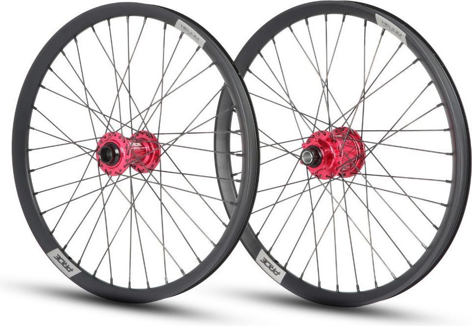 Paire de Roues Alu Pro Pride Helium M24 Matrix Splash 20/15mm Red