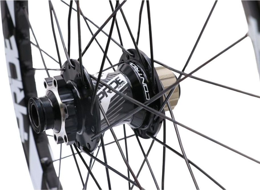 Paire de Roues Carbone Pro Pride Wave White Control V2 20/15mm Noir