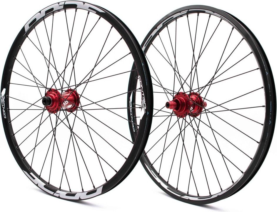 Paire de Roues Alu Cruiser Pride Control V1 V-Brake Red