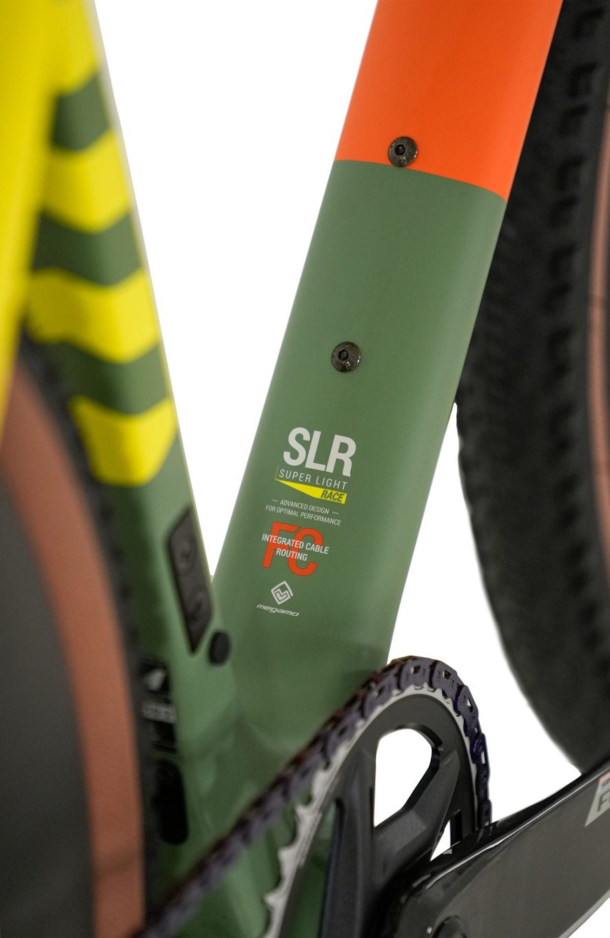 Vélo de Gravel Megamo Silk 02 Sram Rival XPLR AXS 13V 700 mm Orange/Vert/Jaune 2026