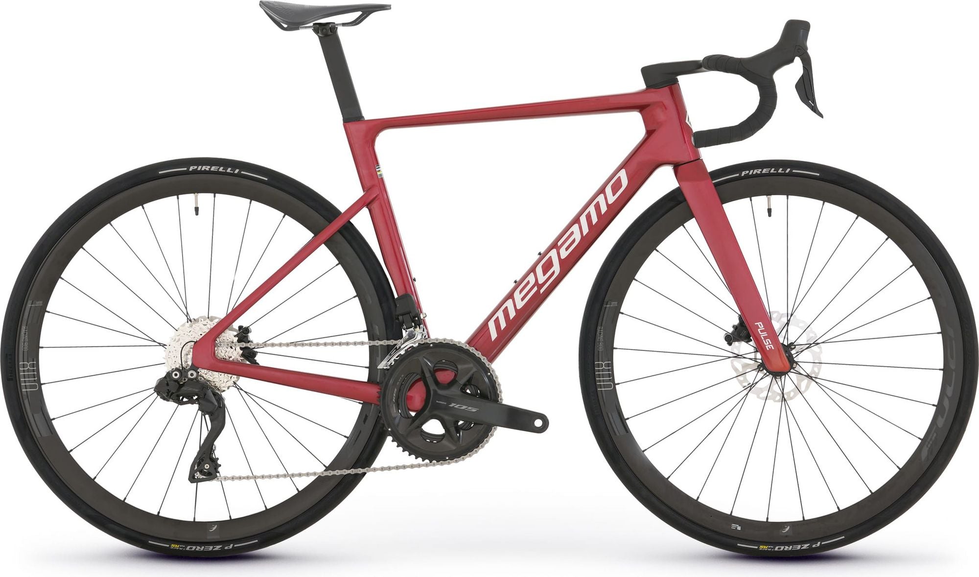 Vélo de Route Megamo Pulse 15 Shimano 105 Di2 12V 700 mm Rouge 2026