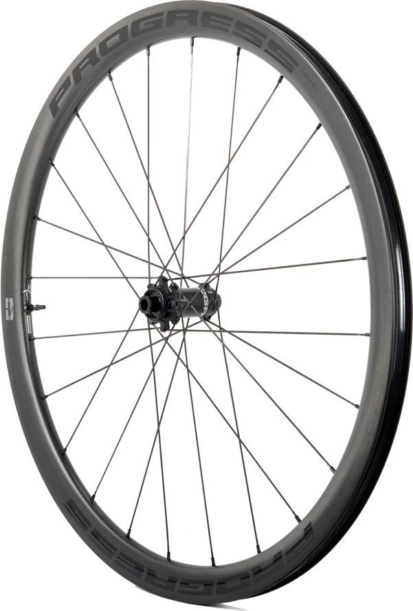 Paire de roues Progress Aero 38 Disc Noir | 12x100/12x142 | Center Lock