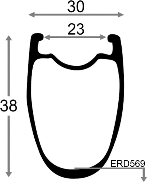 Paire de roues Progress Aero 38 Disc Noir | 12x100/12x142 | Center Lock