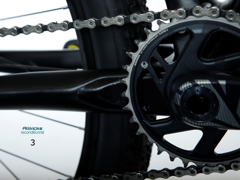 VTT Semi Rigide Cube Reaction C62 Sram X01 12V Noir 2019 T.M 168/178cm - Produit Reconditionné