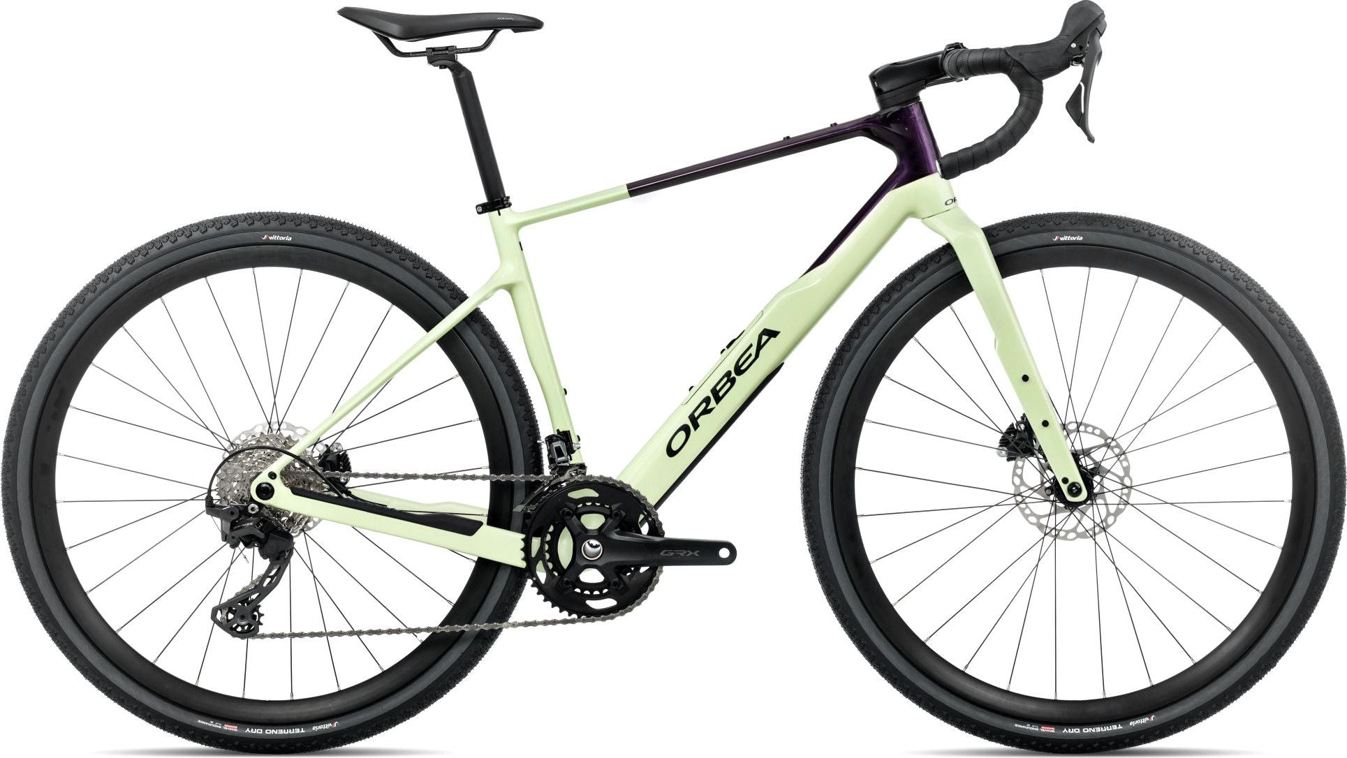 Vélo de Gravel Orbea Terra M30TEAM Shimano GRX 12V 700 mm Vert Acid Gum Violet Fantasy Carbon View 2026