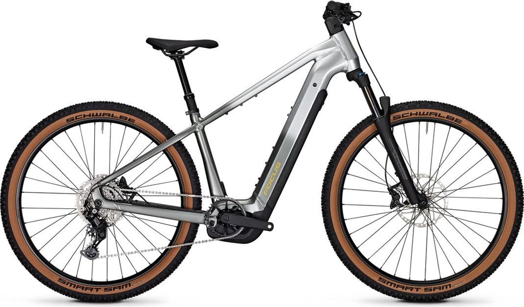 VTT Électrique Semi-Rigide Focus Jarifa² 6.7 Shimano 9V 600Wh Bosch 75Nm 29'' Argent/Gris 2026